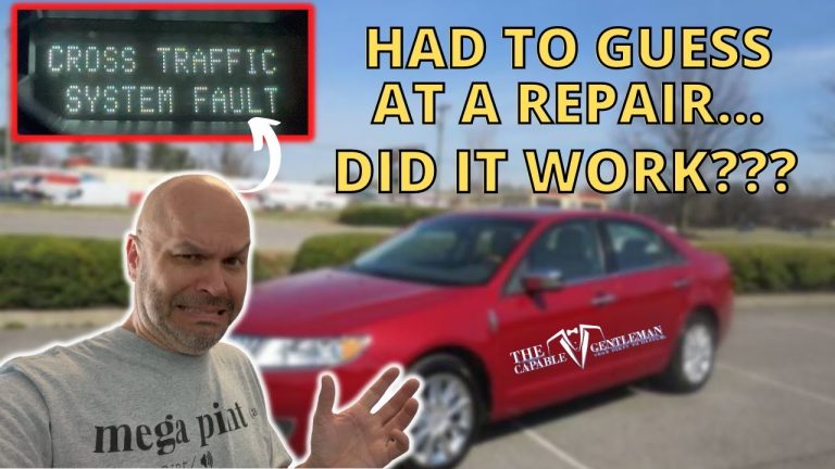 How to Fix Cross Traffic System Fault
