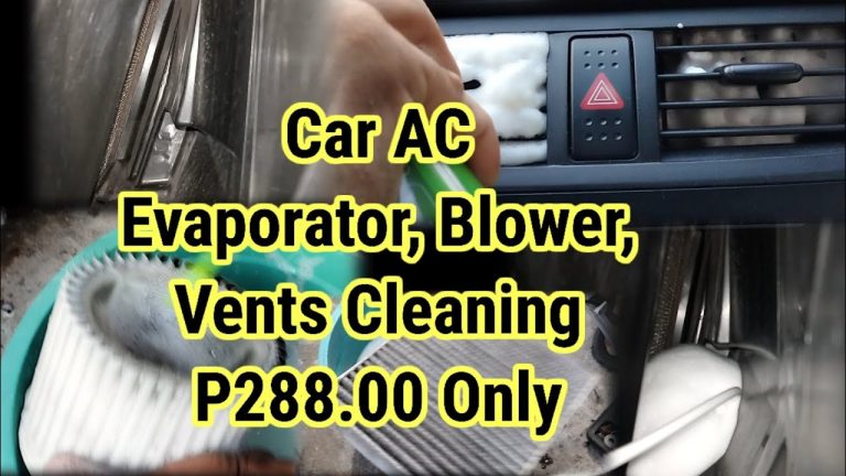 How to Clean Car Ac Evaporator