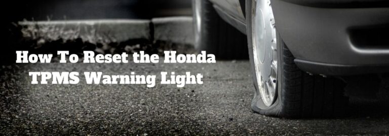 Honda Crv Wrench Light Reset