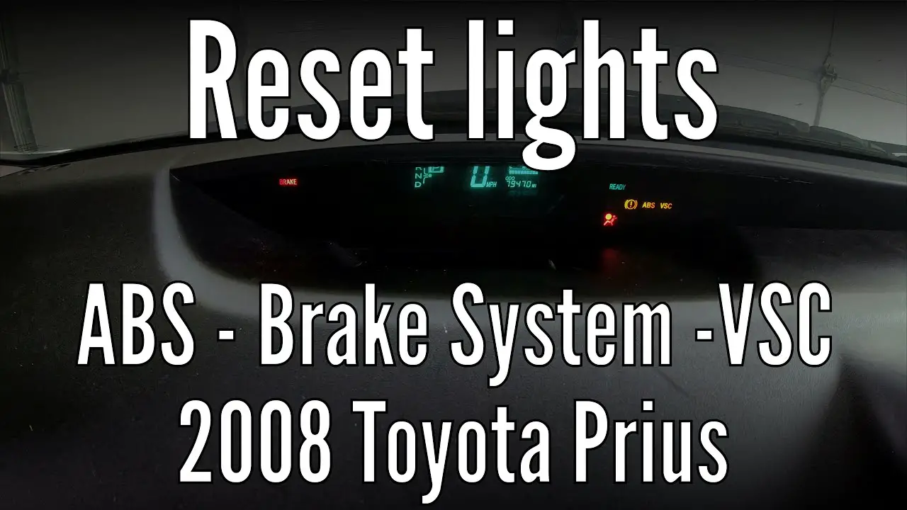 How to Reset Prius Red Triangle Light