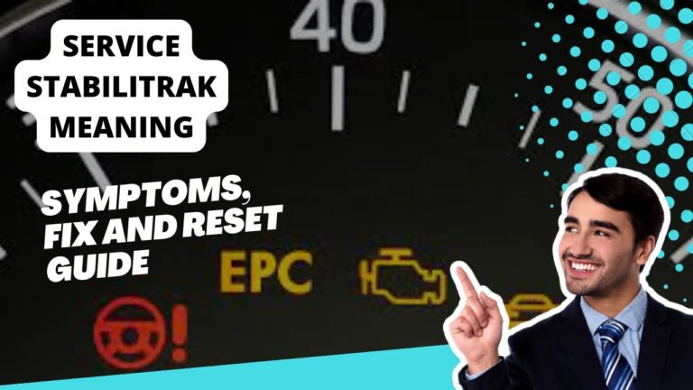 How to Reset Service Stabilitrak Light