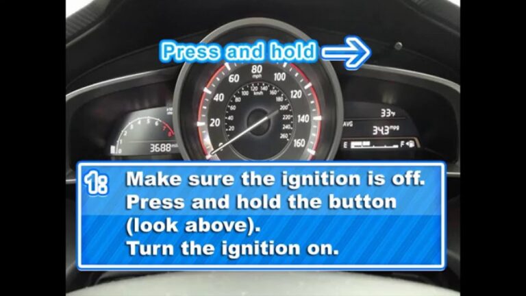 Mazda 3 Master Warning Light Reset