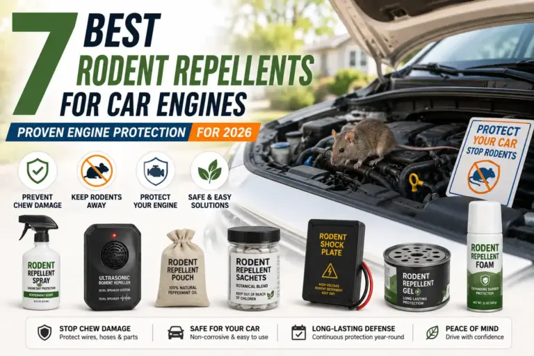Seven best rodent repellents for car engines in 2026 with sprays, ultrasonic devices, pouches, and other protection options.