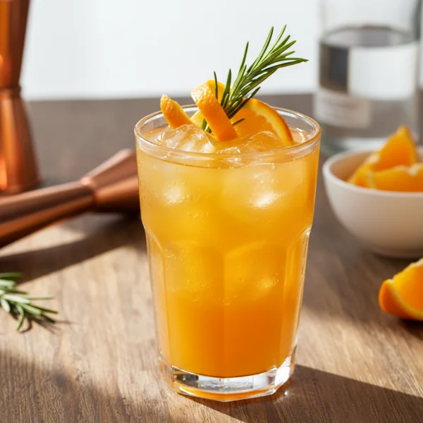 gin and orange juice - delicious homemade recipe photo