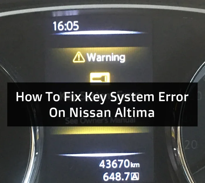 Common Causes of Key System Malfunctions in Altimas