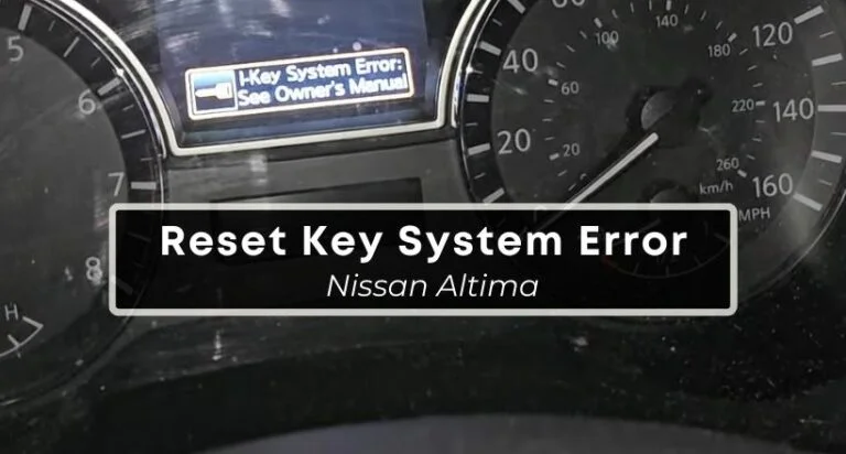 Nissan Rogue Key System Error: Reset & Fixes