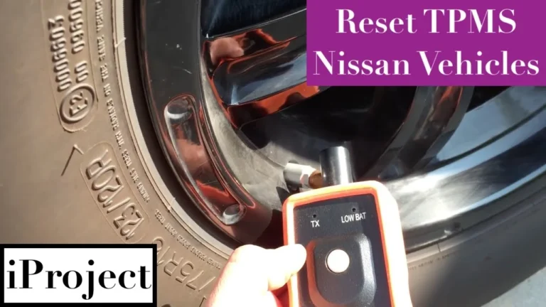 Nissan Versa TPMS Reset Button Location & Fixes