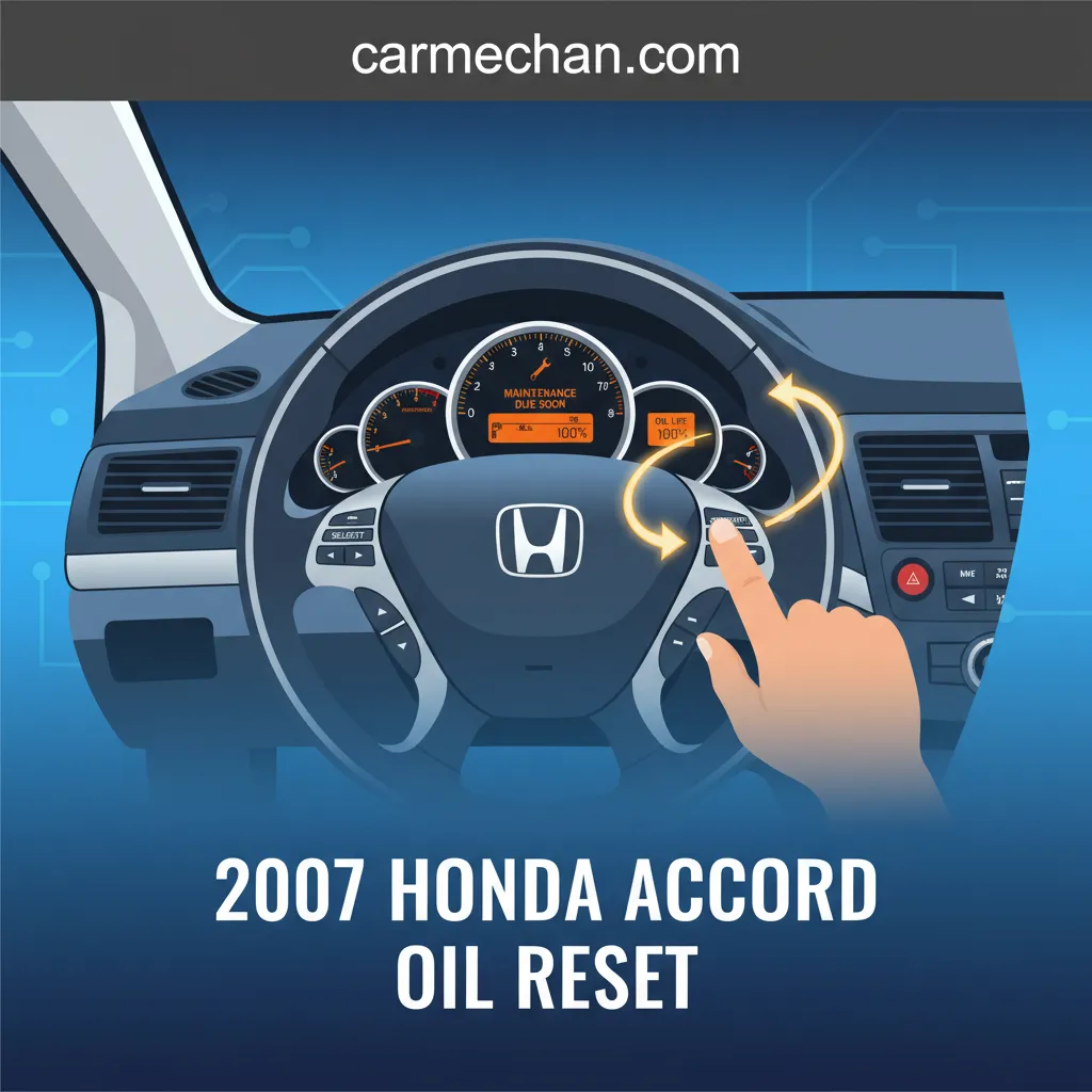 2007 honda accord oil reset