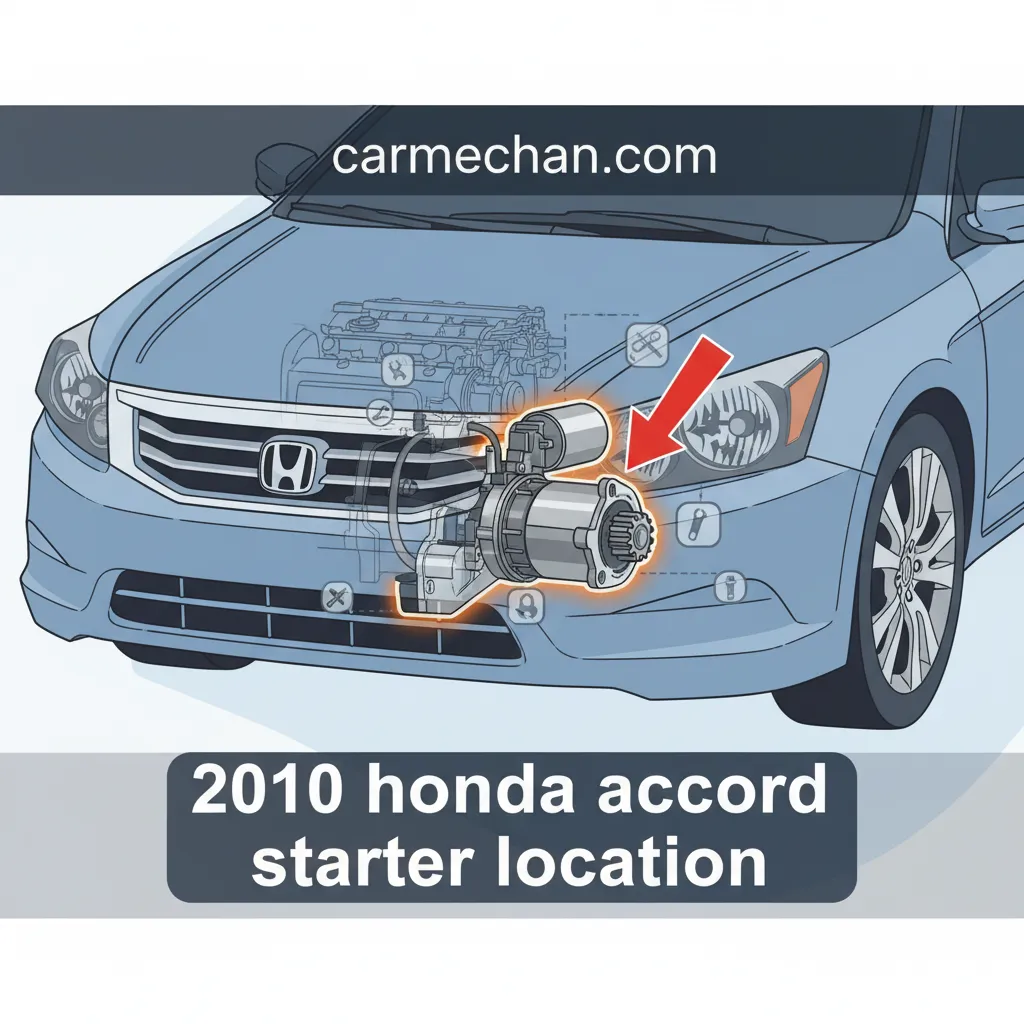 2010 honda accord starter location