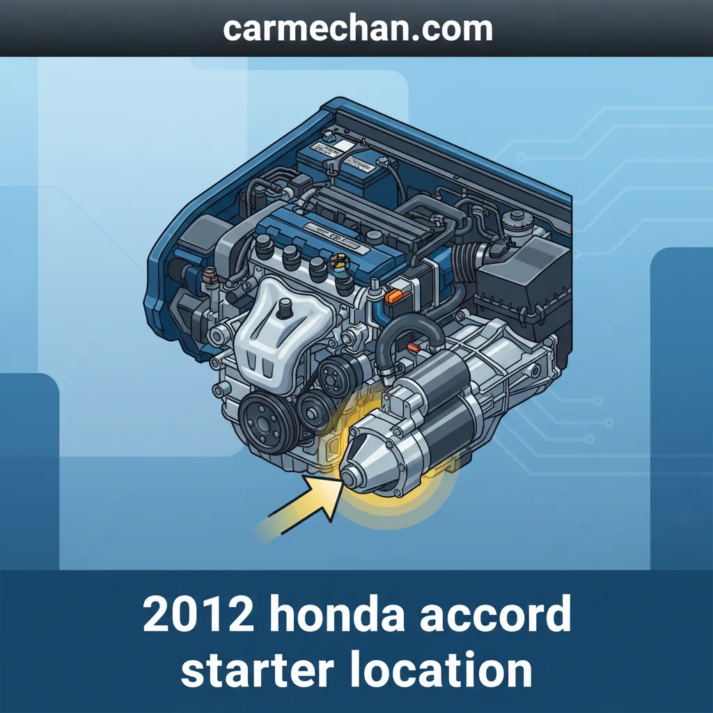 2012 honda accord starter location