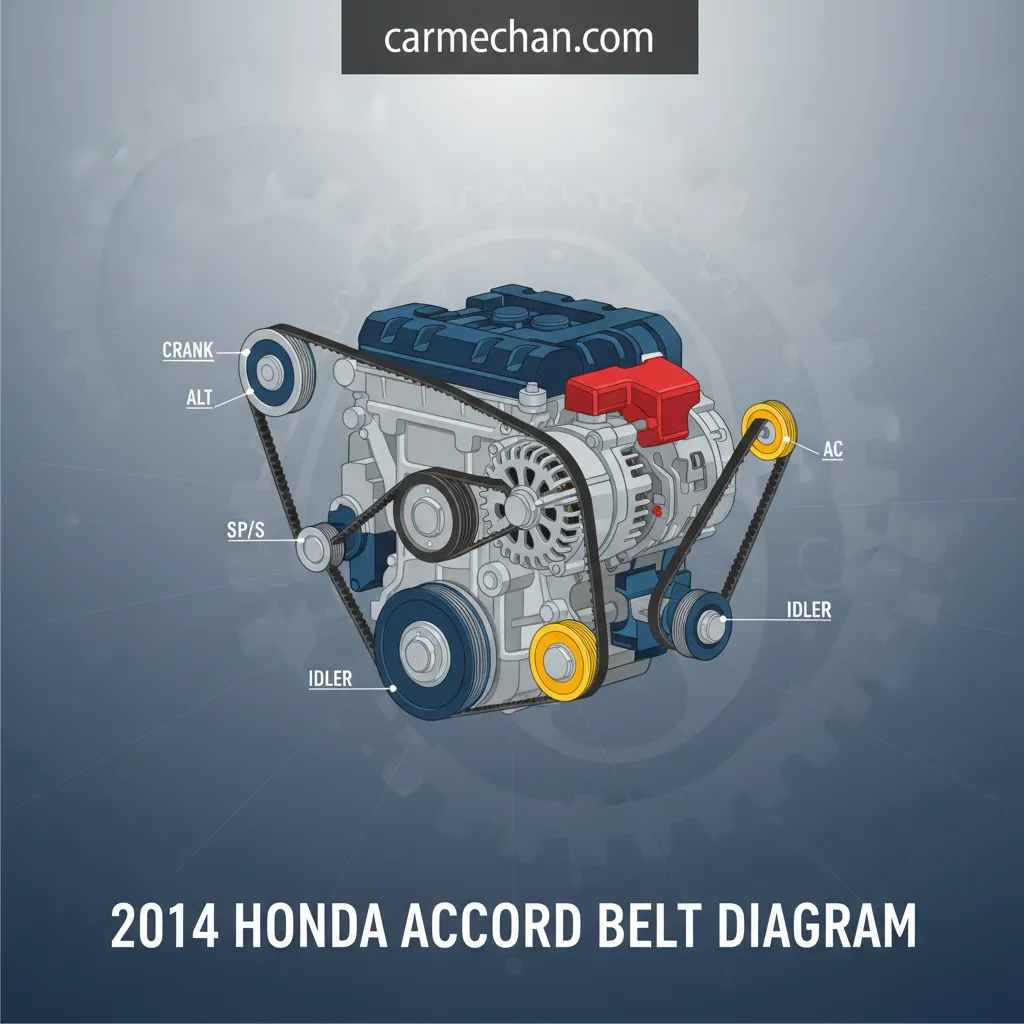 2014 honda accord belt diagram