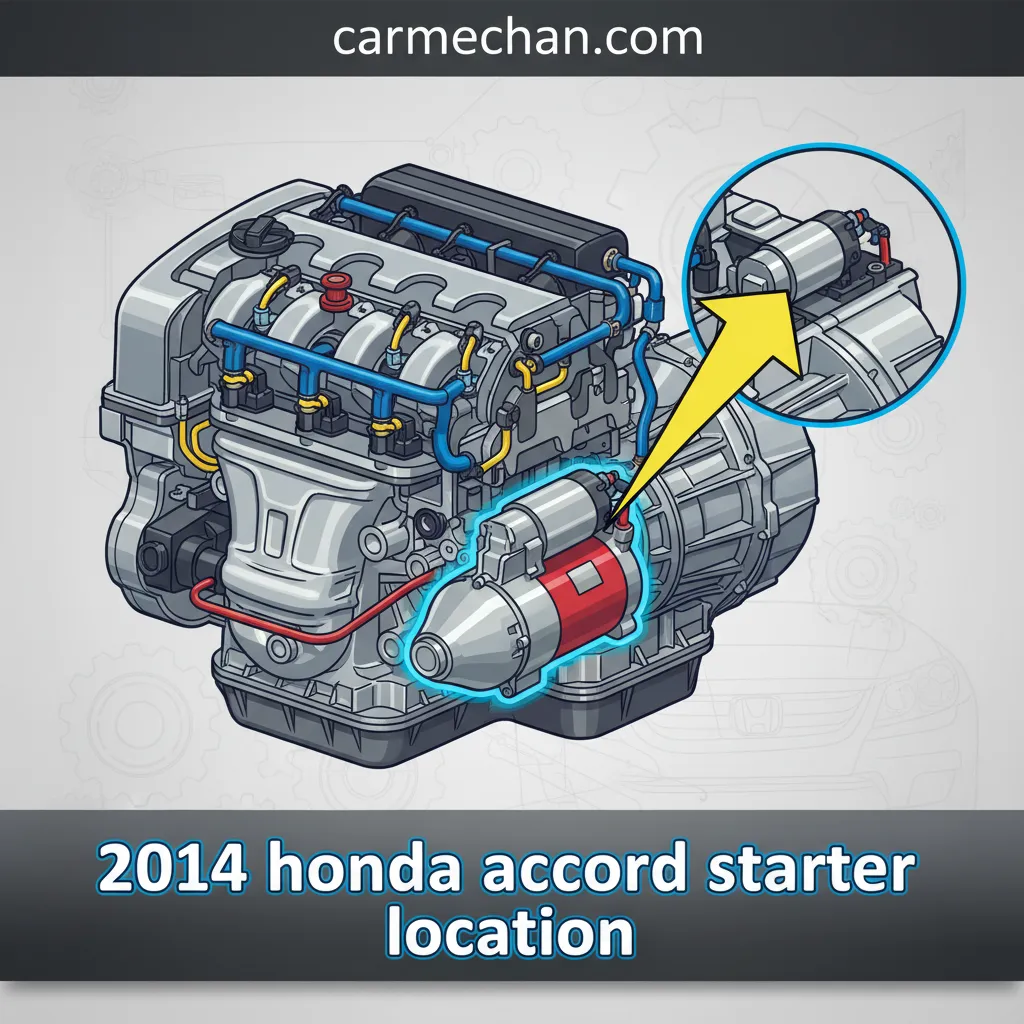 2014 honda accord starter location