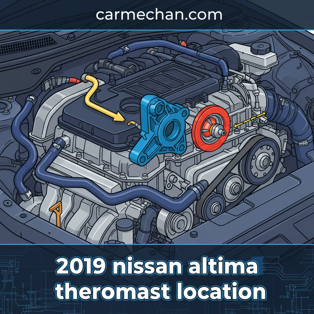 2019 nissan altima thermostat location