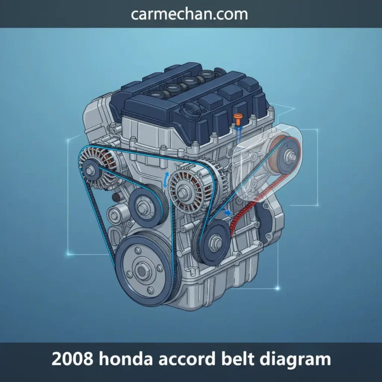 2008 Honda Accord Belt Diagram: Serpentine And Timing Belt Routing