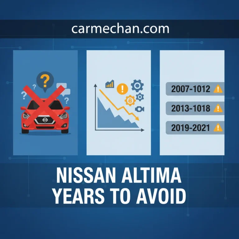Nissan Altima Years To Avoid: Identifying Models With Common Issues And Reliability Concerns