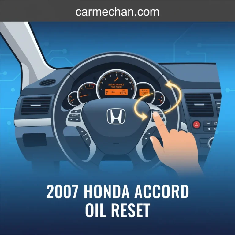 2007 Honda Accord Oil Reset: Step-By-Step Maintenance Minder Procedure