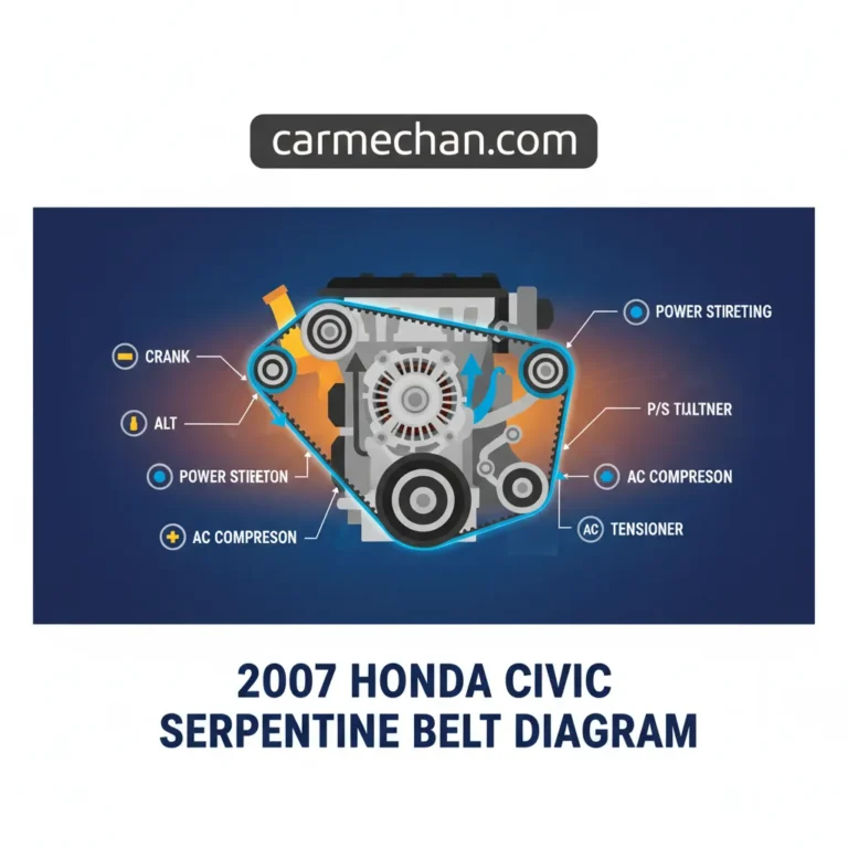 2007 Honda Civic Serpentine Belt Diagram: Installation And Maintenance Guide