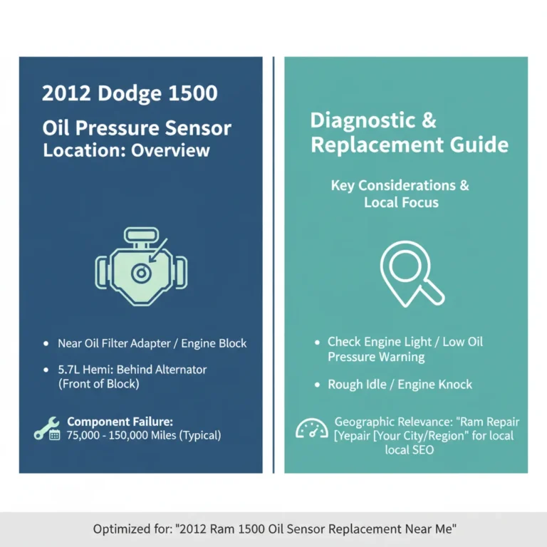 2012 Dodge Ram 1500 Oil Pressure Sensor Location: Diagnostic and Replacement Guide (2024)