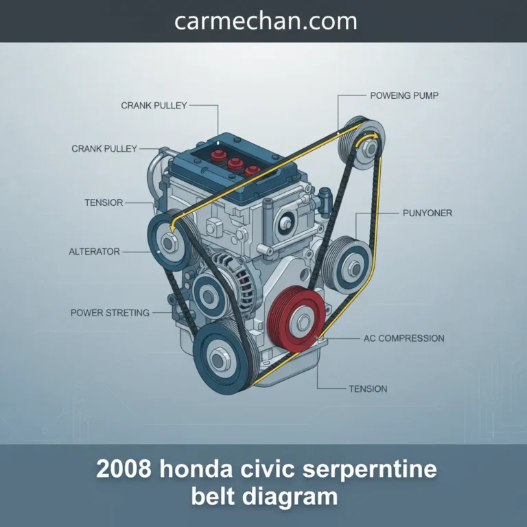 2008 Honda Civic Serpentine Belt Diagram: A Guide To Proper Installation And Maintenance
