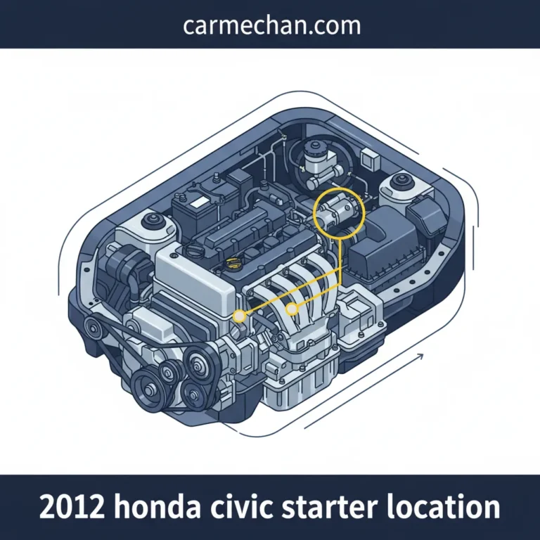 2012 Honda Civic Starter Location: Identification, Access, And Local Support