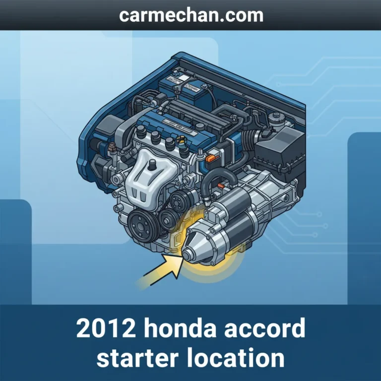 2012 Honda Accord Starter Location: An Expert Guide For Owners