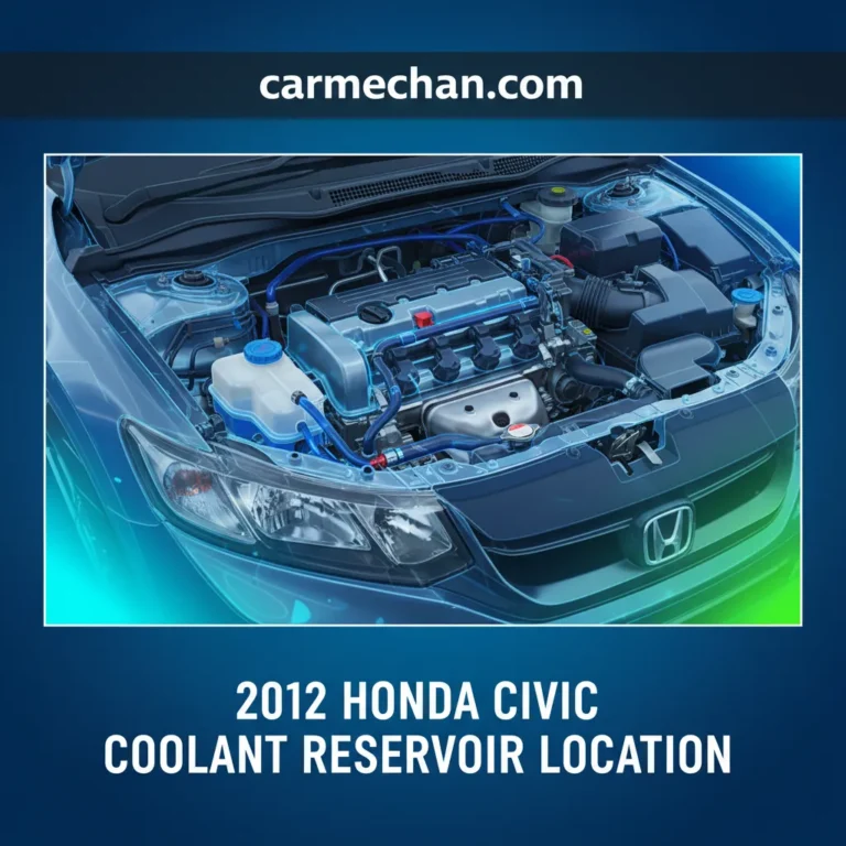 2012 Honda Civic Coolant Reservoir Location And Comprehensive Maintenance Guide