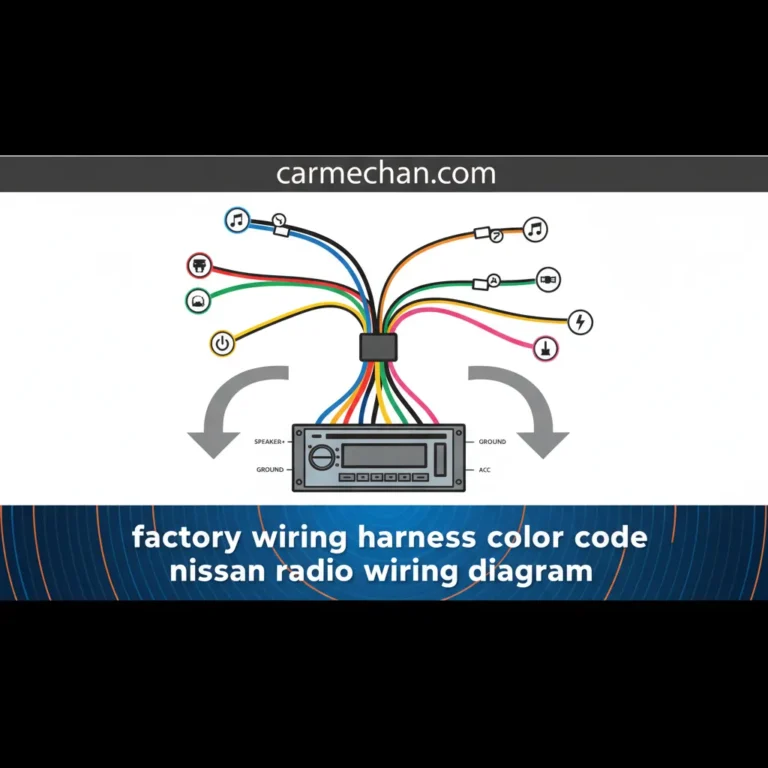 Nissan Factory Radio Wiring Harness Color Codes Explained