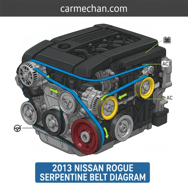 2013 Nissan Rogue Serpentine Belt Diagram: Routing And Replacement Guide