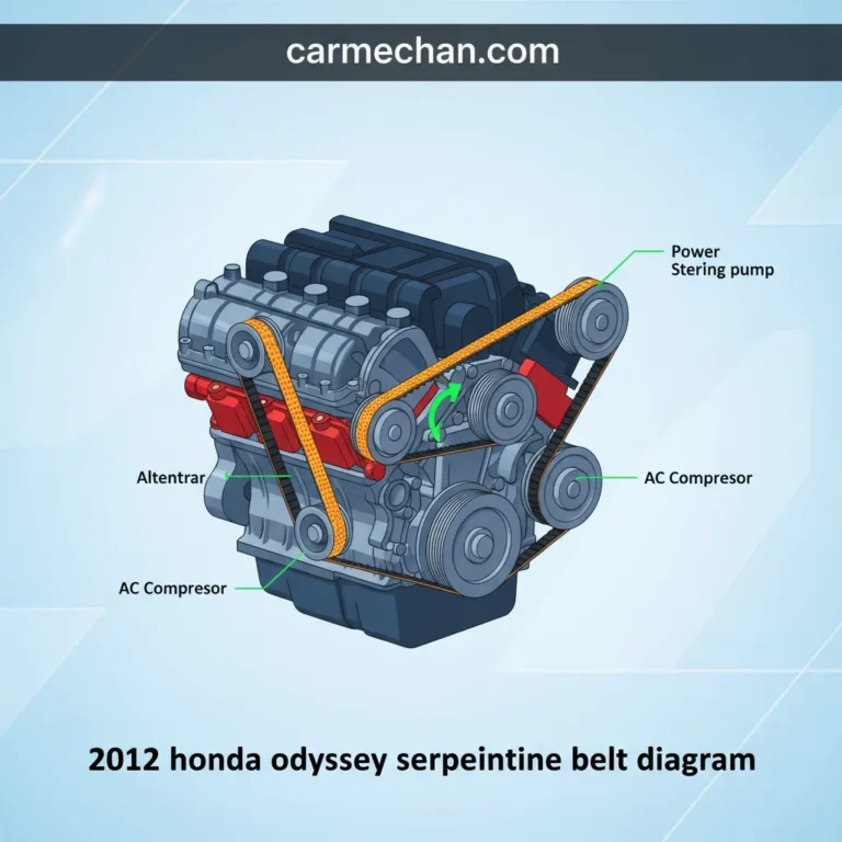 2012 Honda Odyssey Serpentine Belt Diagram And Replacement Procedures