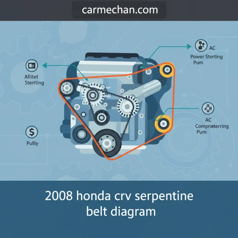 2008 Honda Crv Serpentine Belt Diagram: Technical Routing And Maintenance