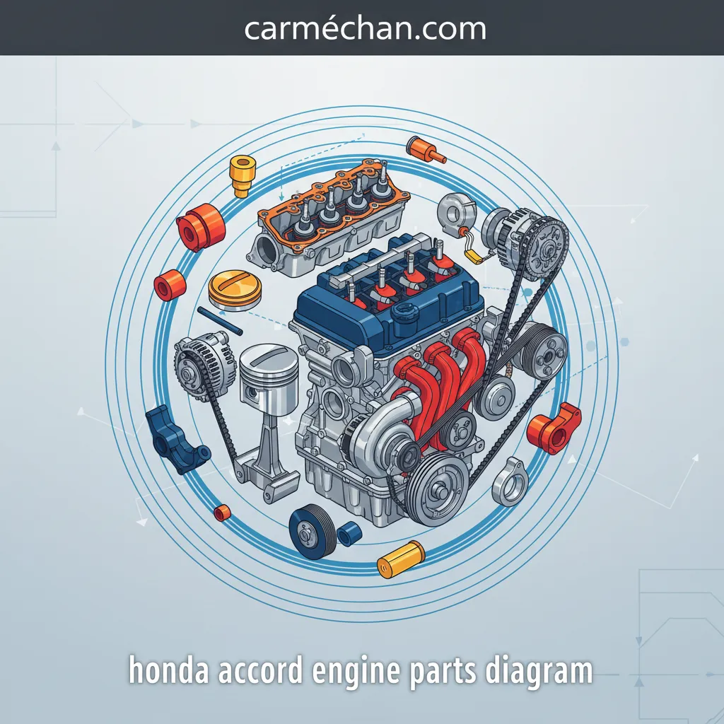 honda accord engine parts diagram