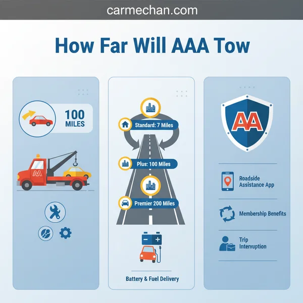 How Far Will AAA Tow? Classic vs Plus vs Premier