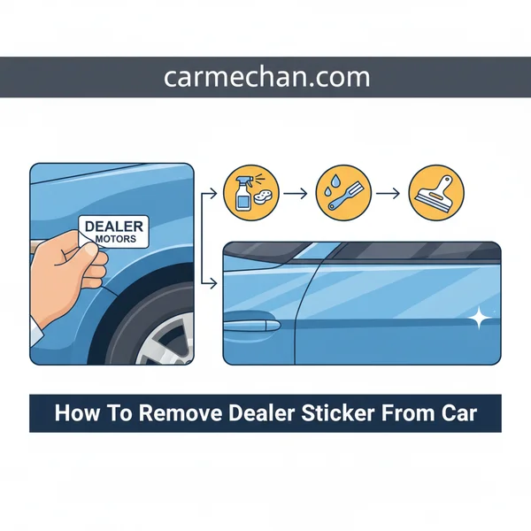 Safely Remove Dealer Sticker From Car Paint (No Damage!)