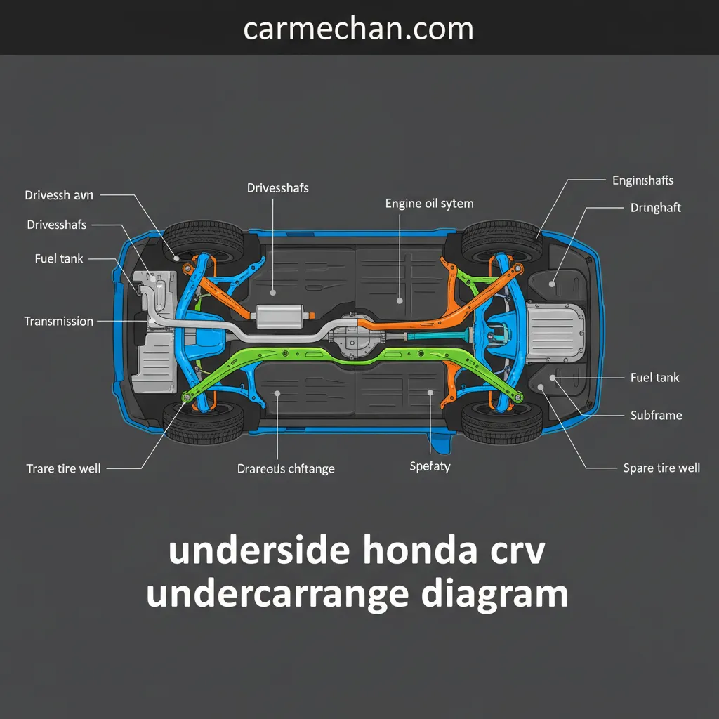 underside honda crv undercarriage diagram