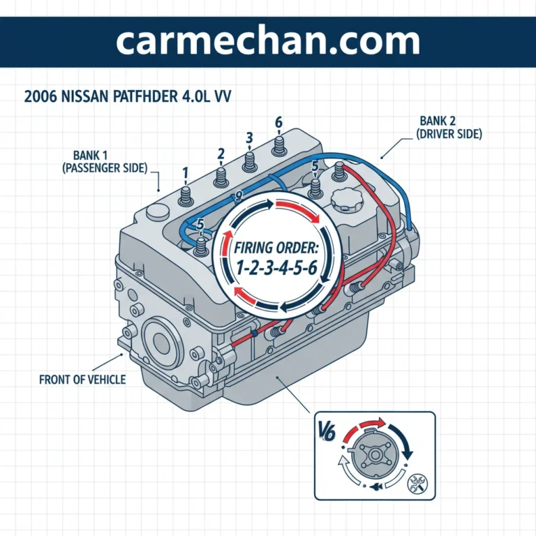2006 Nissan Pathfinder 4.0 Firing Order: Diagram and Guide 2026