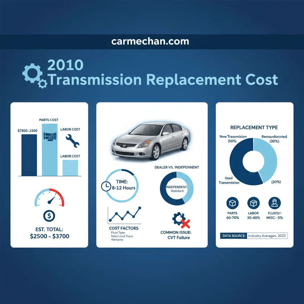 2010 Nissan Altima Transmission Replacement Cost: A Real-World Case Study