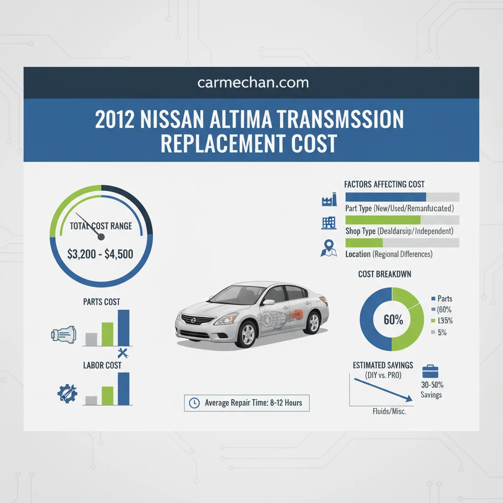 2012 Nissan Altima Transmission Replacement Cost Case Study Revealed