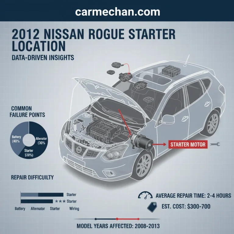 2012 Nissan Rogue Starter Location: Our Real Repair Experience 2026
