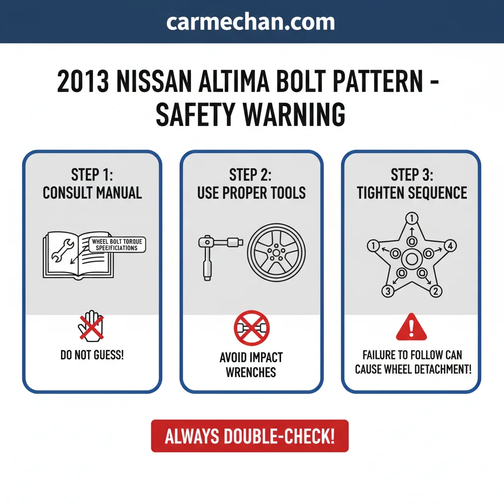 2013 nissan altima bolt pattern safety warning infographic