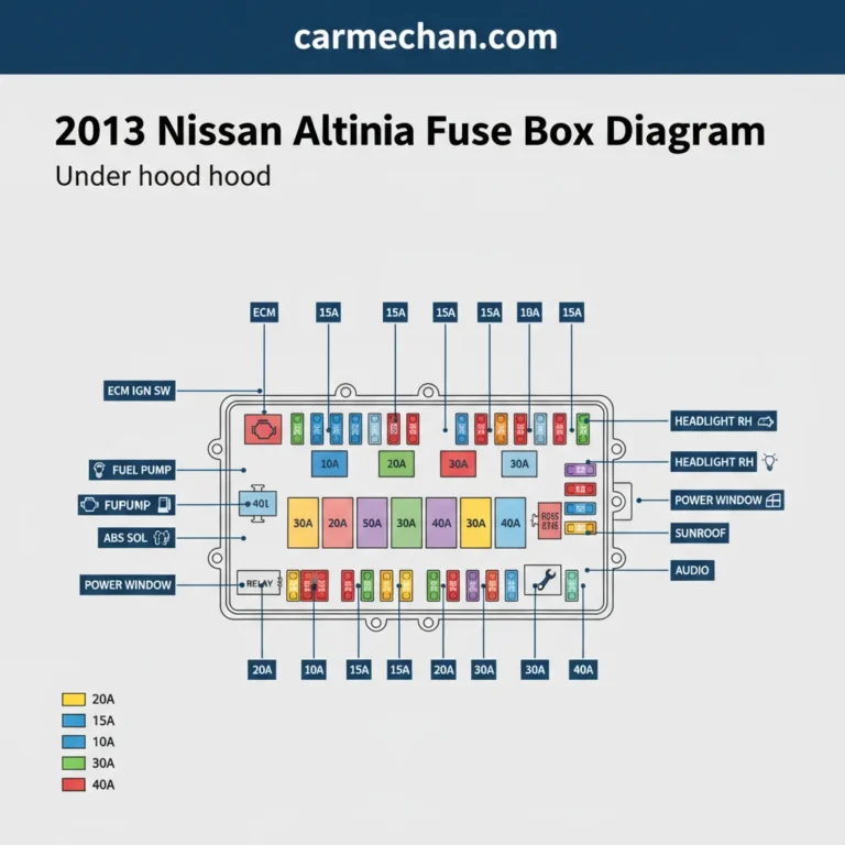 2013 Nissan Altima Fuse Box Diagram: Real Visual Guide 2026