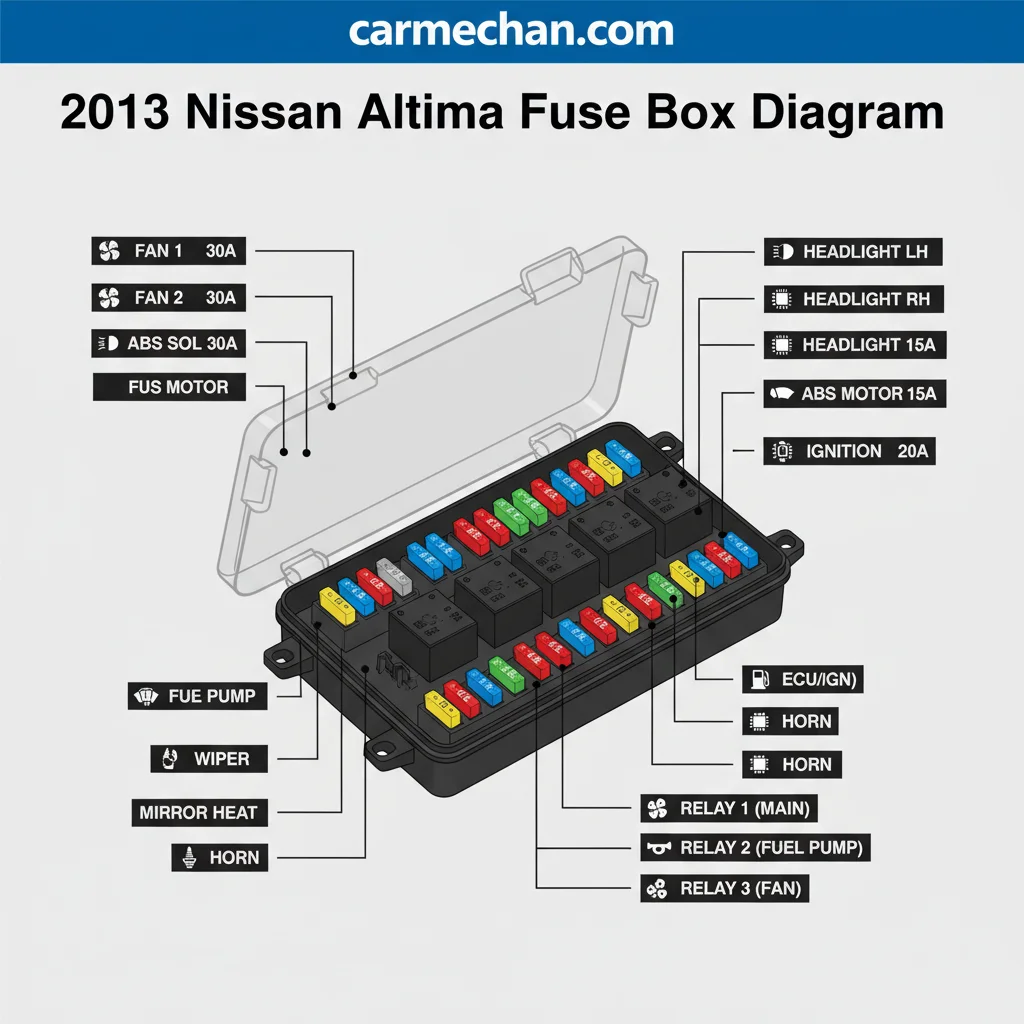 2013 nissan altima fuse box diagram annotated diagram