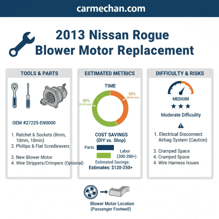 2013 Nissan Rogue Blower Motor Replacement: Our Real Experience 2026