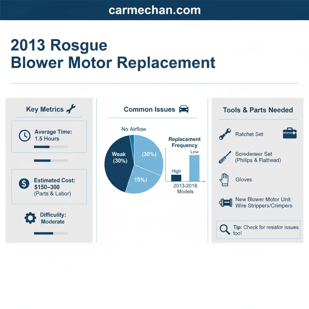 2013 nissan rogue blower motor replacement data visualization chart