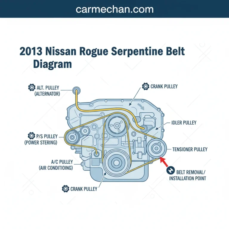 2013 Nissan Rogue Serpentine Belt Diagram: Real Replacement Guide 2026