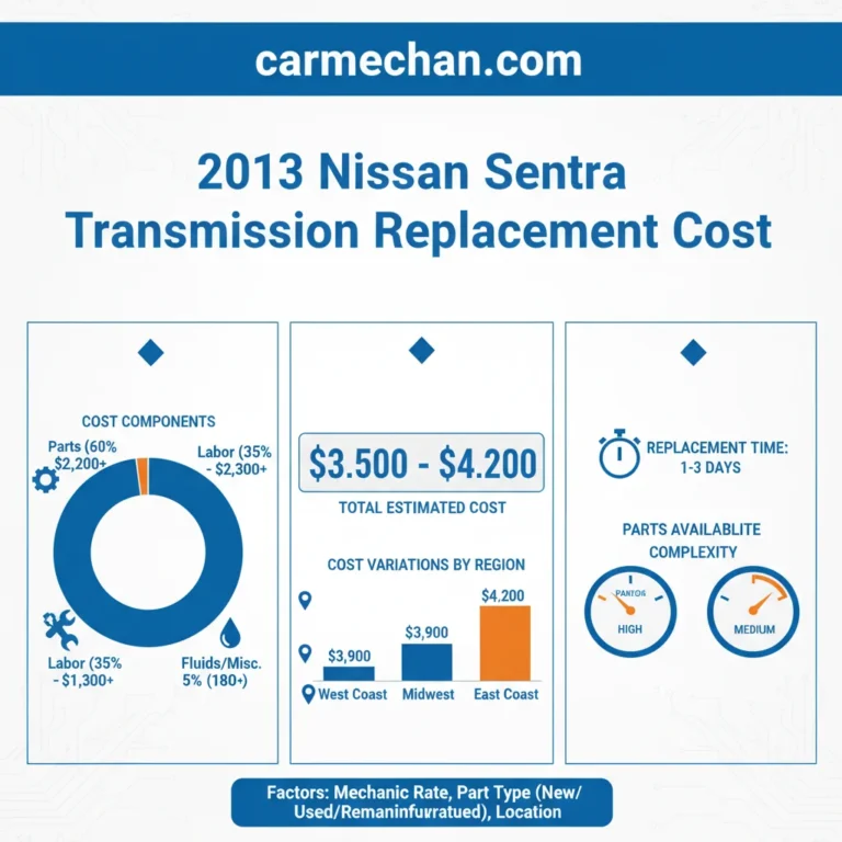 2013 Nissan Sentra Transmission Replacement Cost: Real World Study 2026