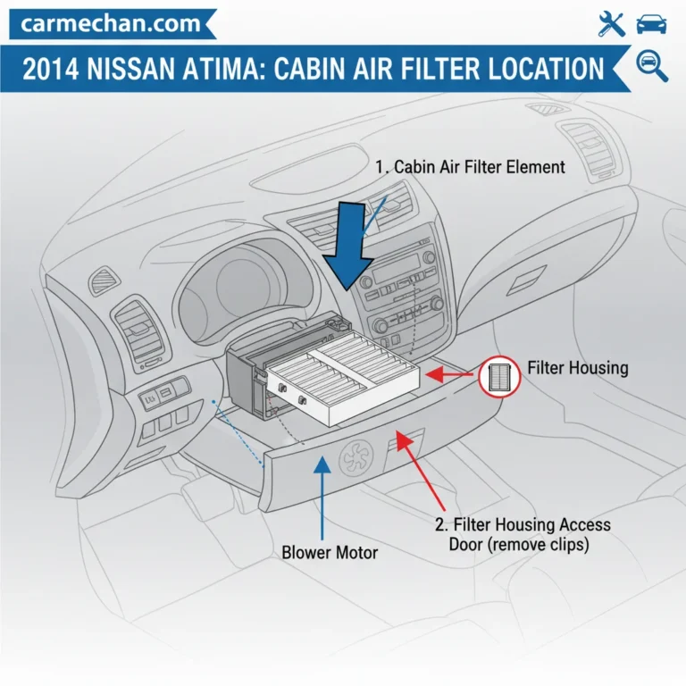 2014 Nissan Altima Cabin Air Filter Location: 5-Step Guide 2026