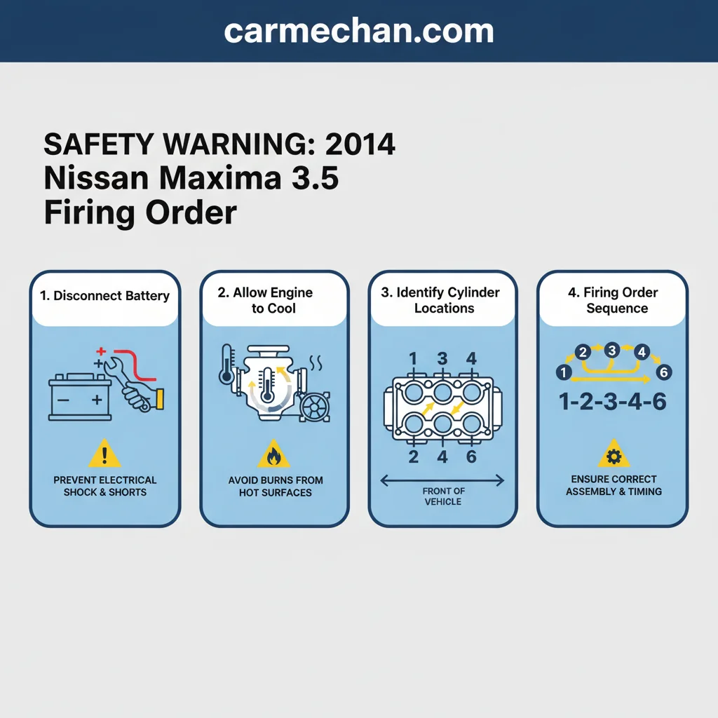 2014 nissan maxima 3.5 firing order safety warning infographic