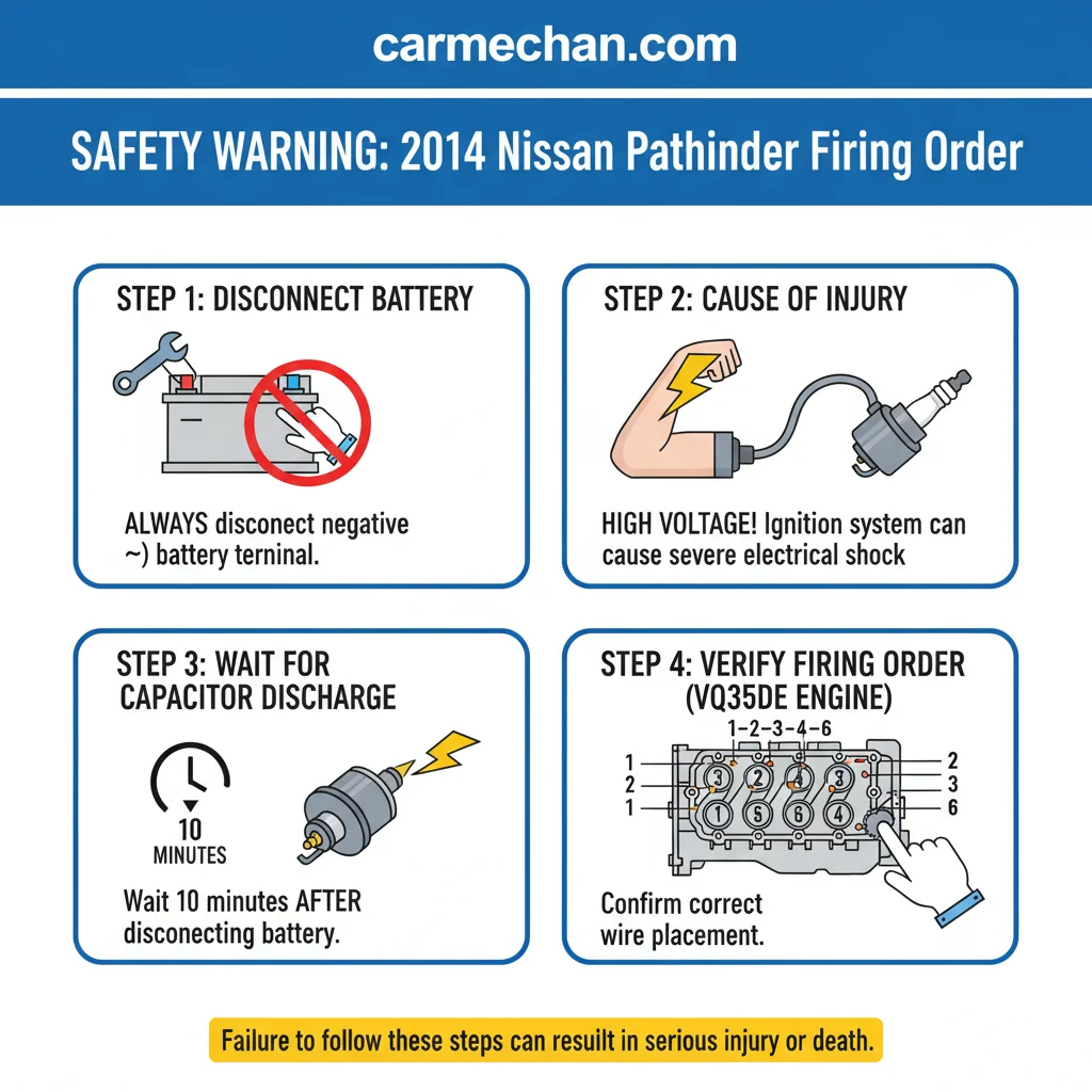 2014 nissan pathfinder firing order safety warning infographic