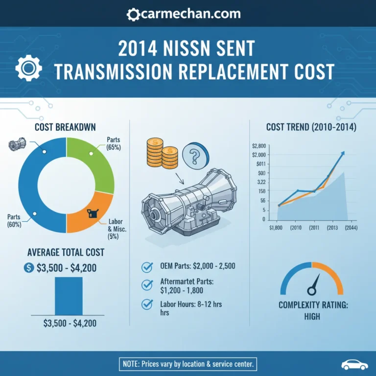 2014 Nissan Sentra Transmission Replacement Cost: Real Case Study 2026