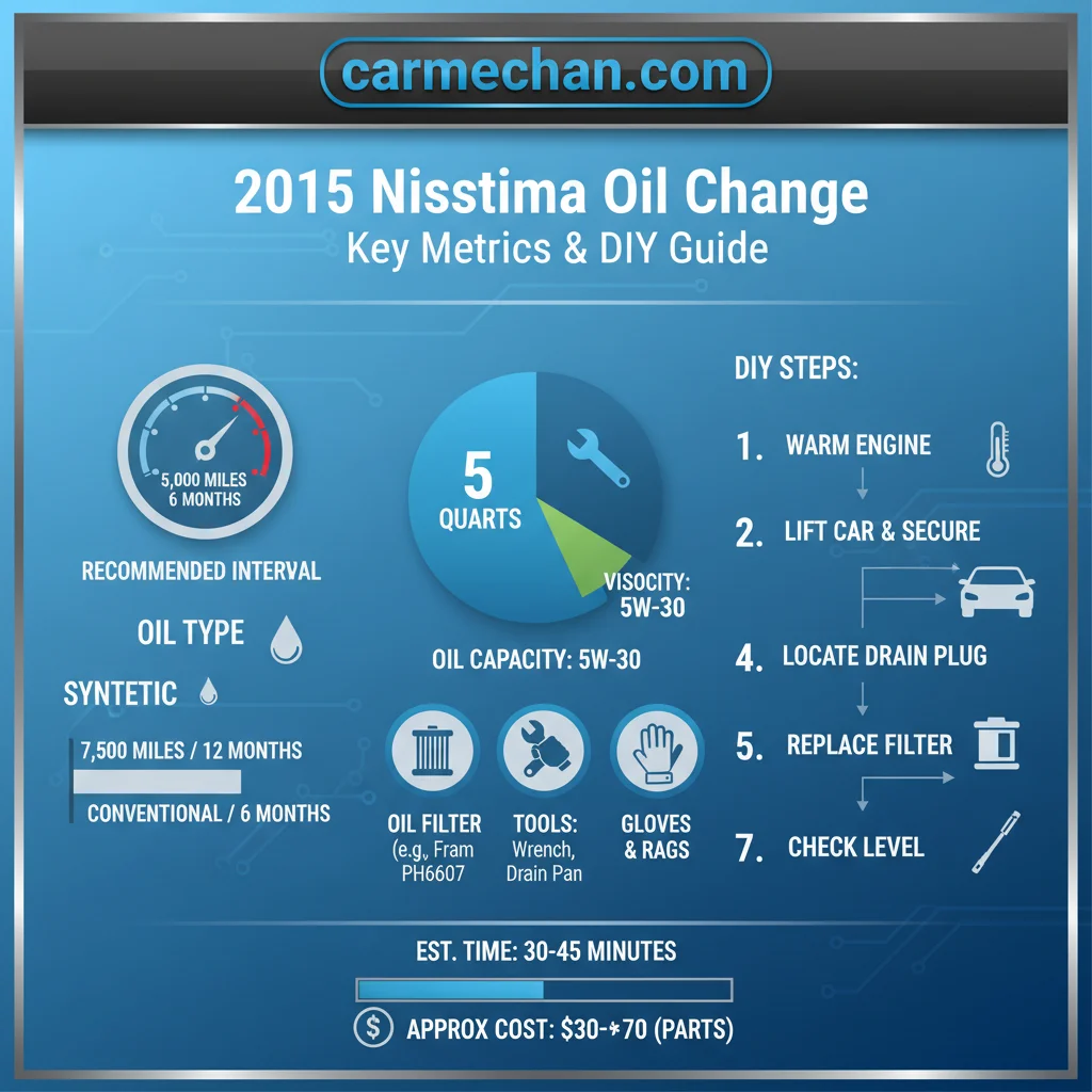 2015 nissan altima oil change data visualization chart
